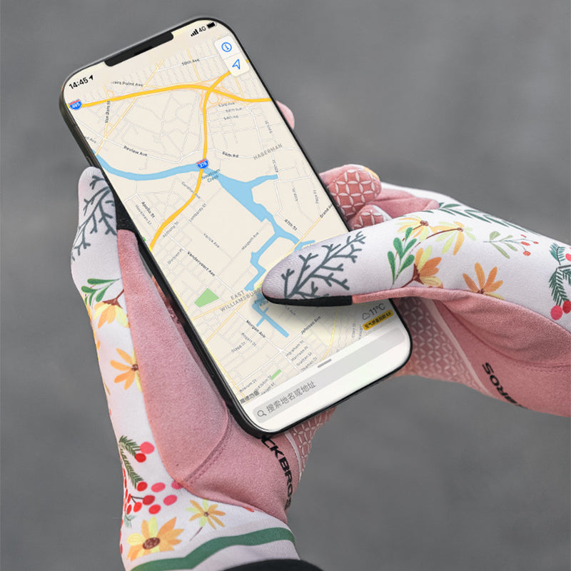 ROCKBROS S340 1 Pair Outdoor Cycling Women Gloves Anti-skid Touch Screen Full Finger Gloves ROCKBROS S340 1 Pair Outdoor Cycling Women Gloves Anti-skid Touch Screen Full Finger Gloves